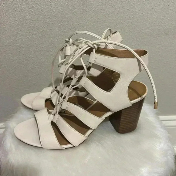 COACH Larissa Lace-Up City Gladiators Chunky Heel Sandals - Picture 4 of 5